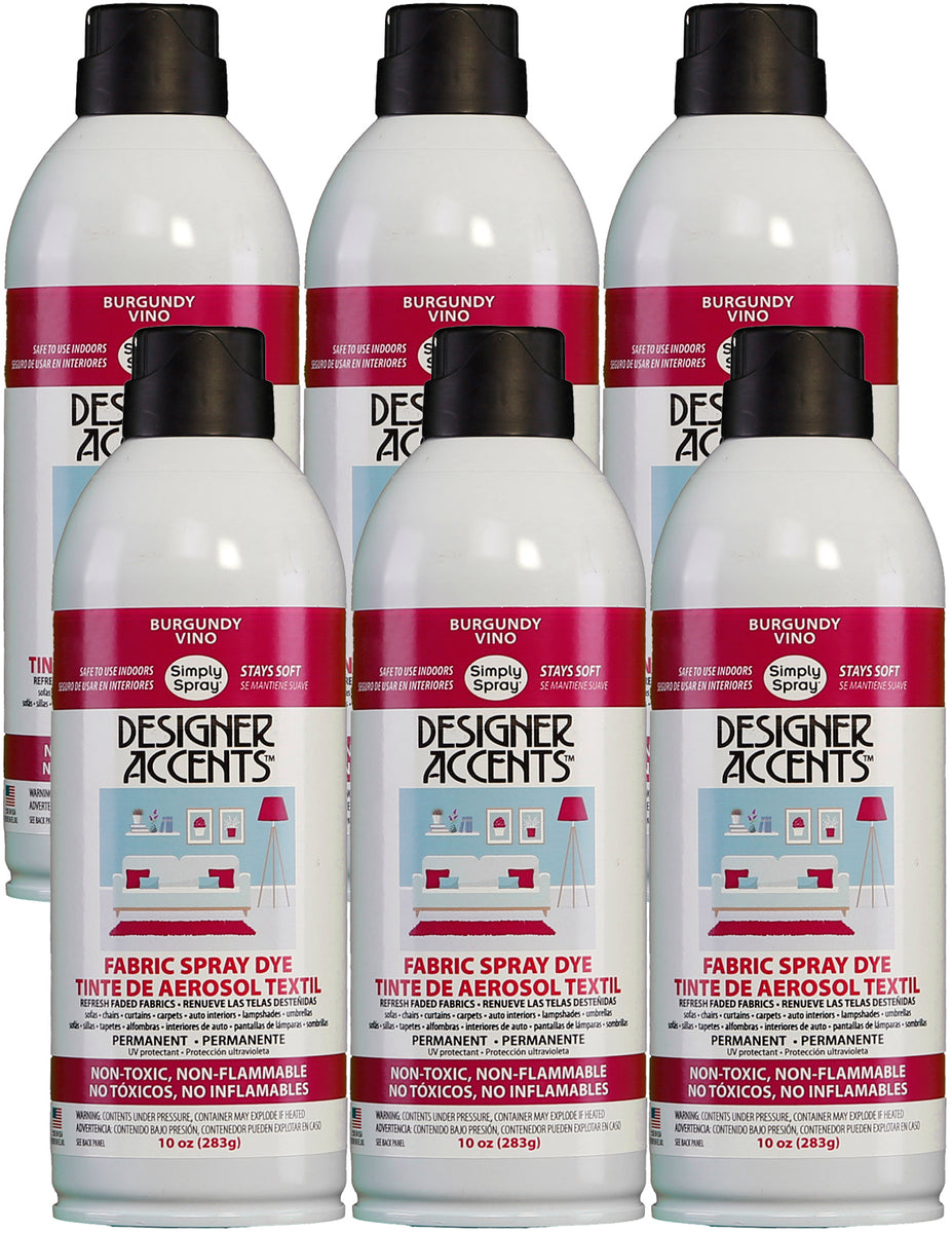 Designer Accents Fabric Paint Spray Dye by Simply Spray - Burgundy