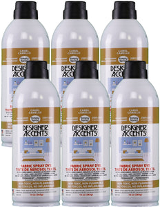 Six cans of simply spray camel brown fabric paint spray dye
