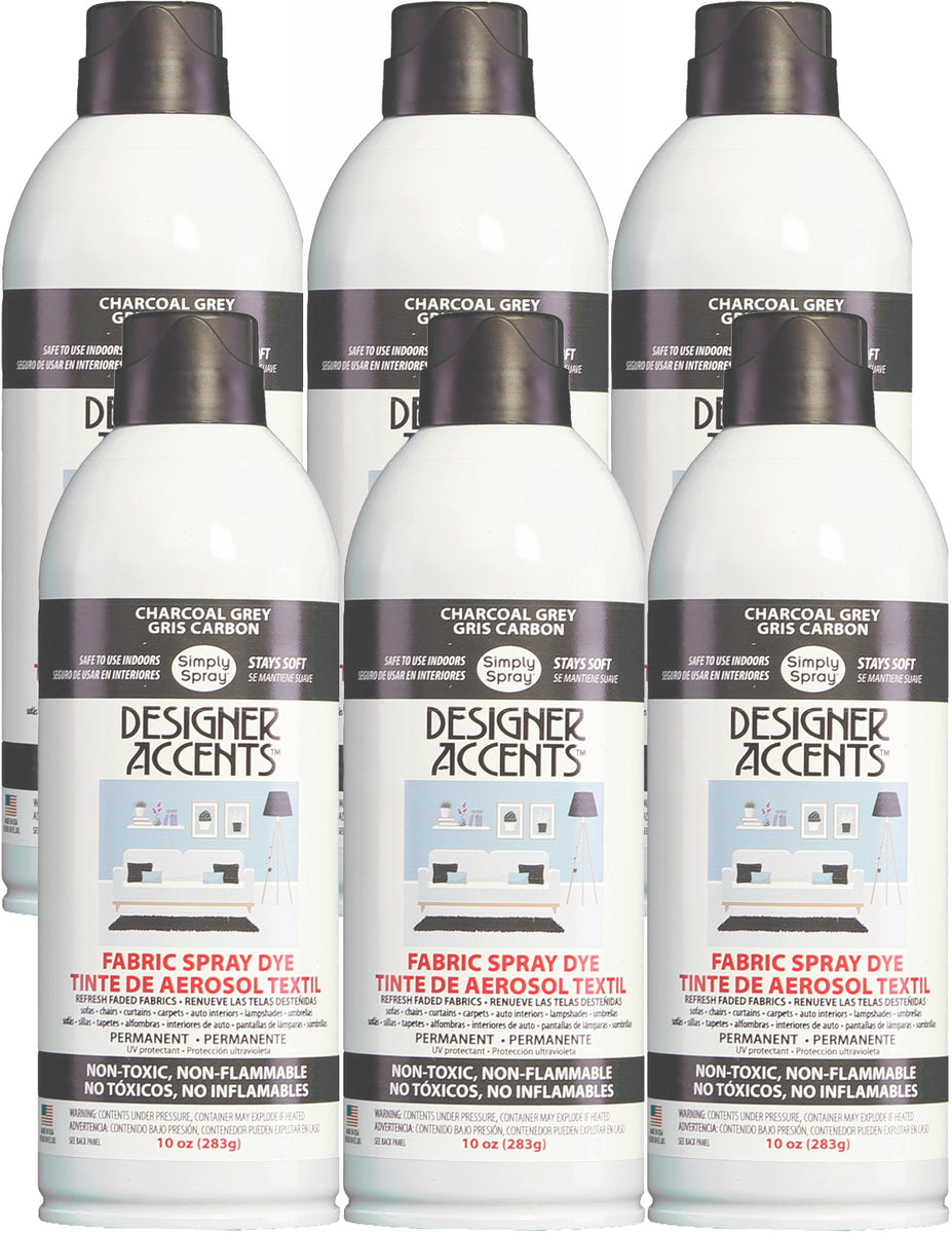 Designer Accents Fabric Paint Spray Dye by Simply Spray Charcoal Gre