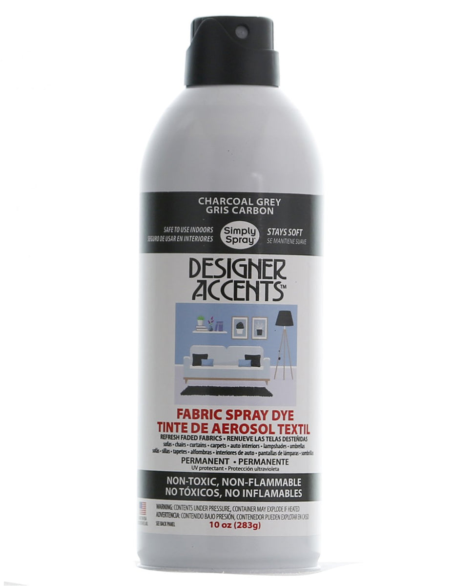 Designer Accents Fabric Paint Spray Dye by Simply Spray Charcoal Gre