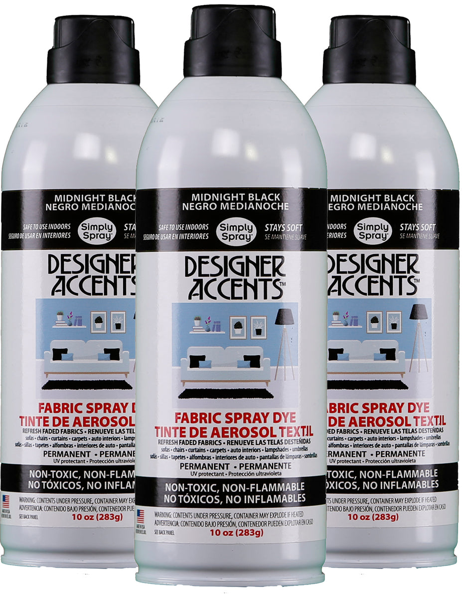 Designer Accents Fabric Paint Spray Dye by Simply Spray Black