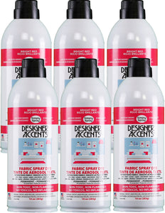 Six cans of simply spray bright red fabric paint spray dye