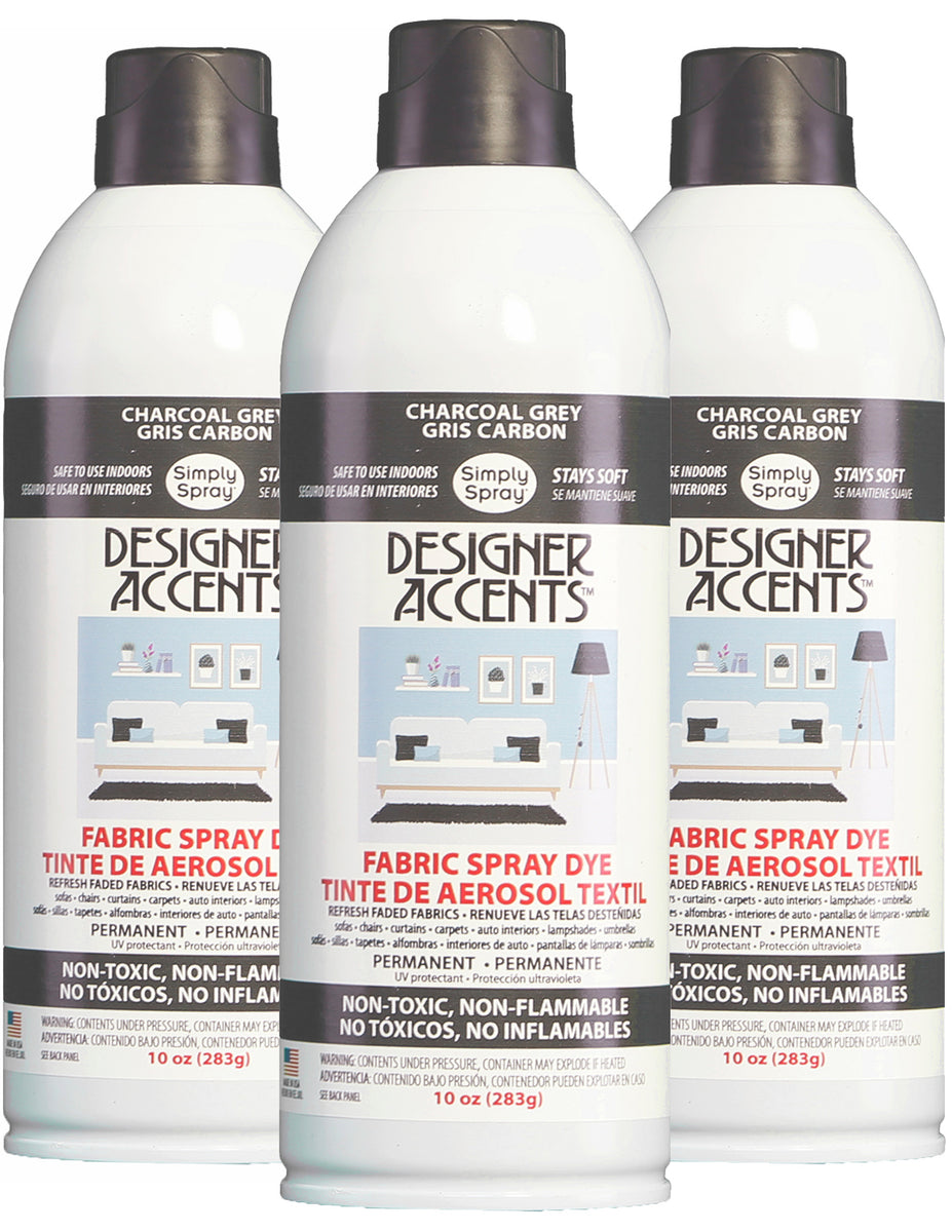 Designer Accents Fabric Paint Spray Dye by Simply Spray - Charcoal Gre