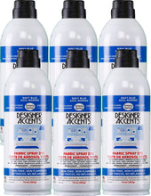Load image into Gallery viewer, Six cans of simply spray navy blue fabric paint spray dye