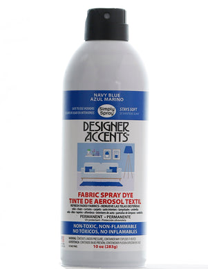 A single can of simply spray navy blue fabric paint spray dye