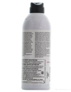 The back of a single can of simply spray burgundy fabric paint spray dye