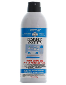 A single can of simply spray caribbean blue fabric paint spray dye