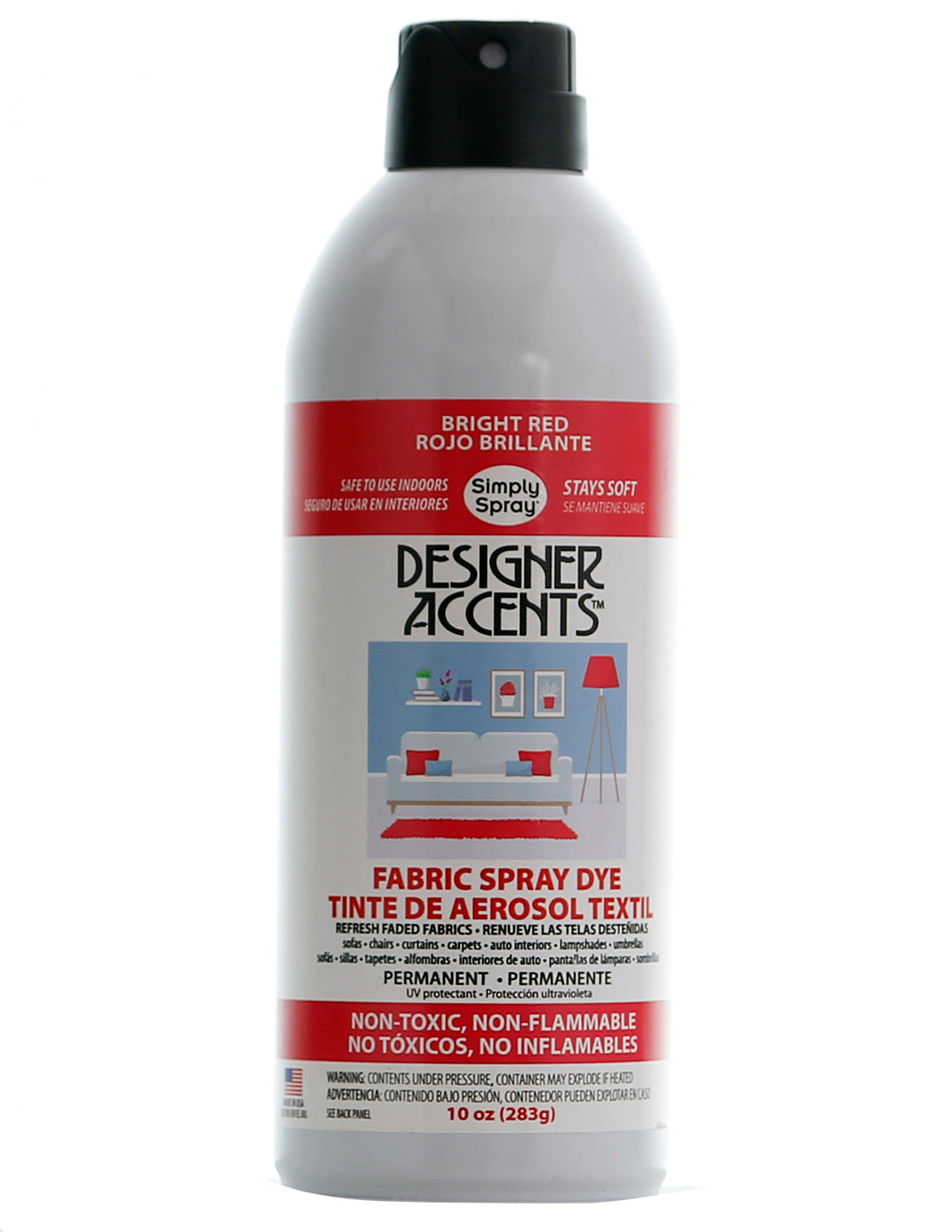Designer Accents Fabric Paint Spray Dye by Simply Spray - Red